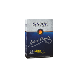 Набор чая SVAY Black Variety Men's, 4 вкуса, 24 пирамидки