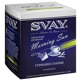 {{photo.Alt || photo.Description || 'Чай SVAY Утреннее солнце, зеленый, саше 20*2г.'}}