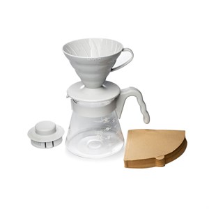 {{photo.Alt || photo.Description || 'Кофейник и воронка V60 HARIO VCSD-02PGR, 40 фильтров, 700 мл'}}