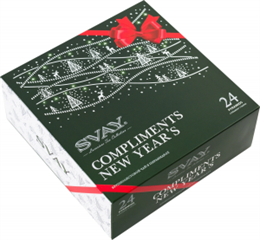 {{photo.Alt || photo.Description || 'Набор чая Svay Compliments New Year&#39;s, черный и зеленй, 24 пирамидки'}}